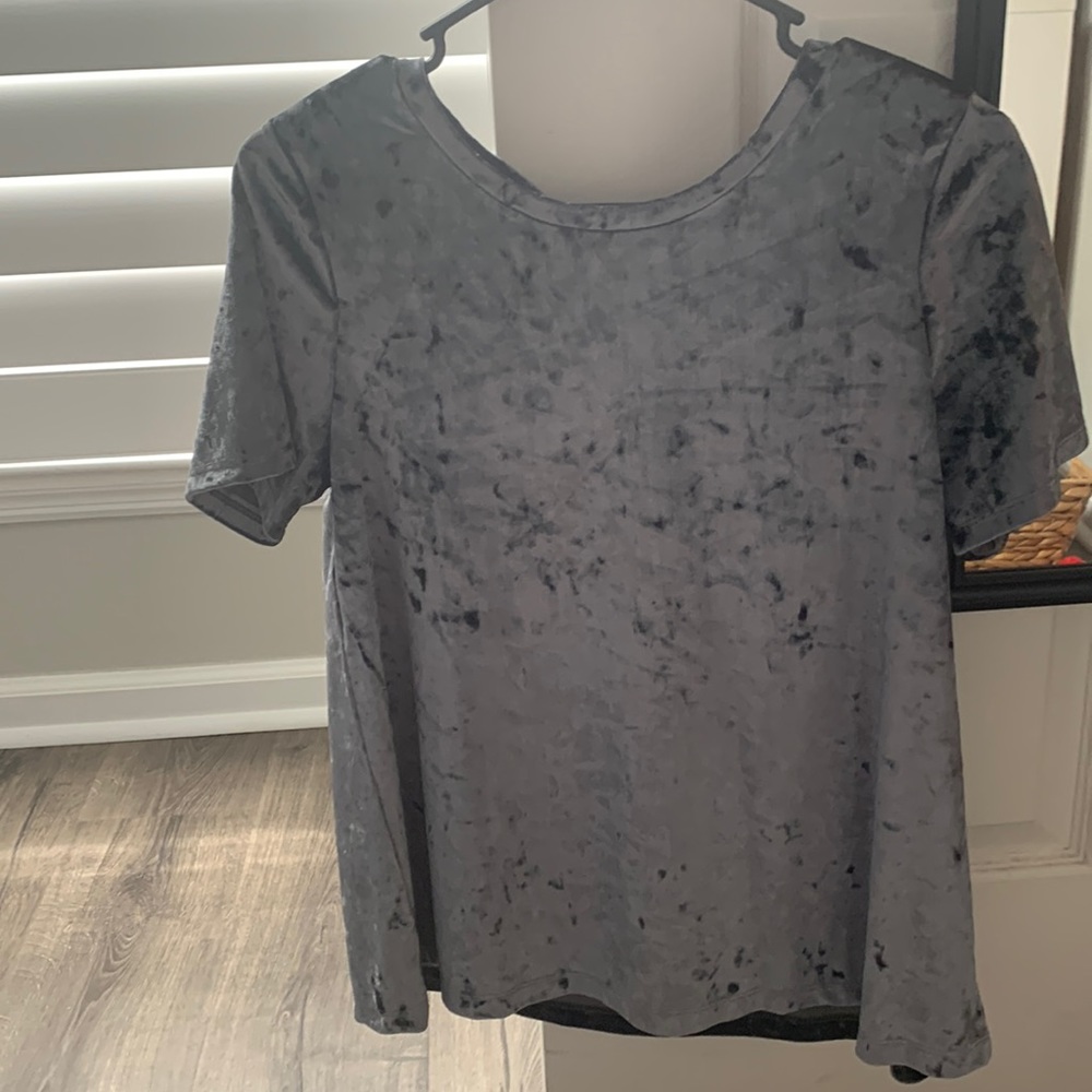 Womens velvet T-shirt
